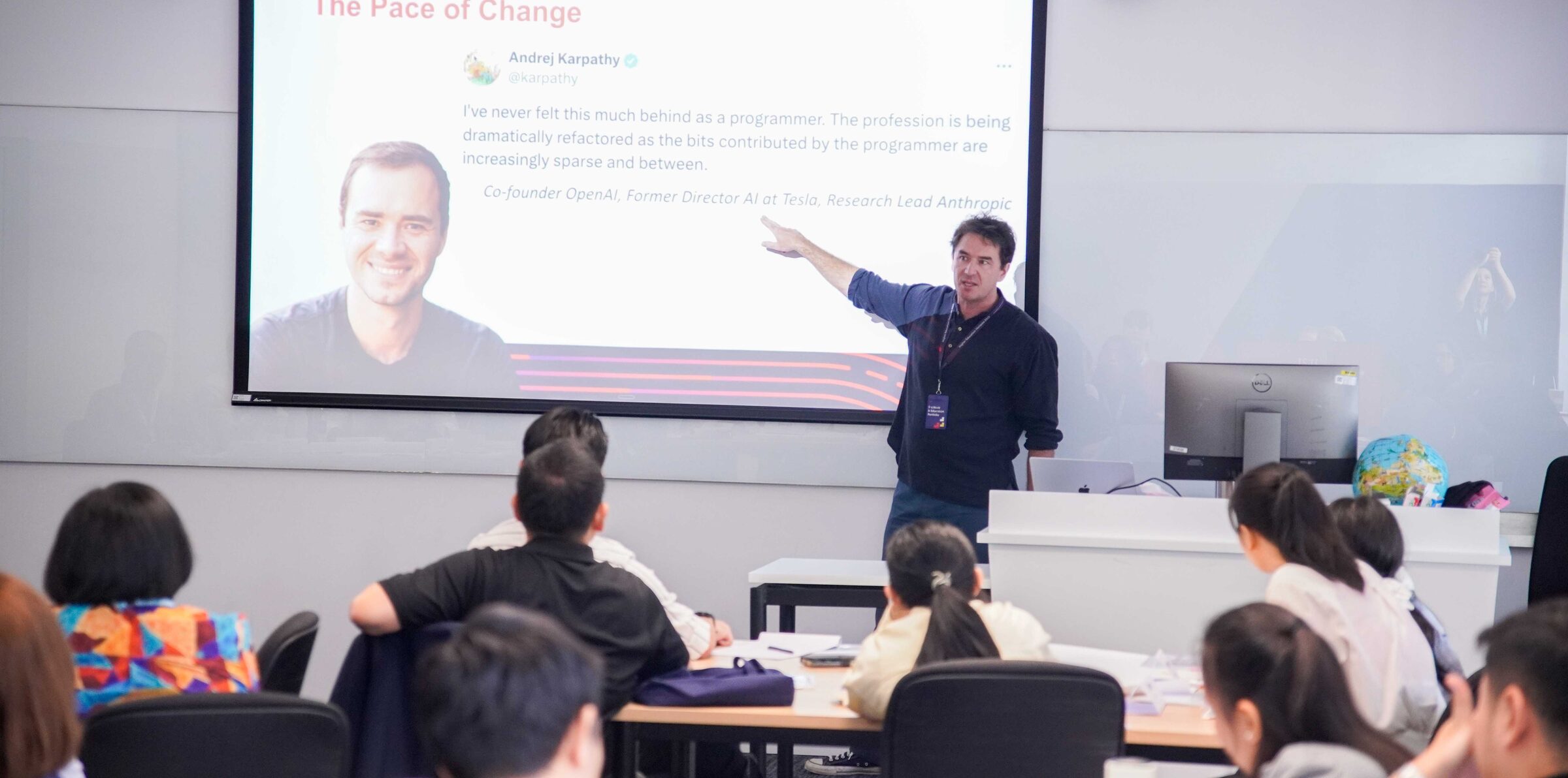 Nick McIntosh delivering the AI capability session at ARLEMP 2026